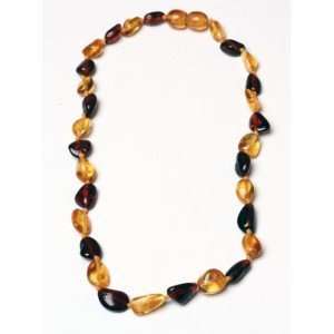 com Baltic Amber Baby Teething Necklace w/Brown Bouncy Baby Boutique 