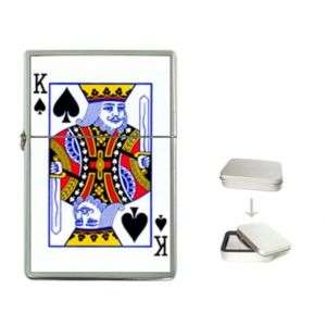 New King Poker Card Flip Top Lighter Collector Gift  