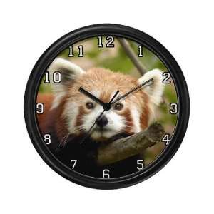  Red Panda Panda Wall Clock by 