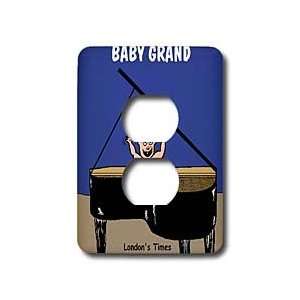 Rich Diesslins Funny Music Cartoons   Baby Grand   Light Switch Covers 