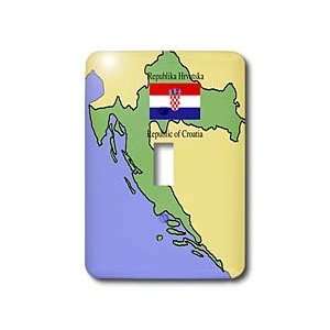  Flags and Maps   Map and Flag of Croatia with Republic of Croatia 