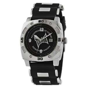  Mens Tapout Back Breaker Silver tone Watch: Jewelry