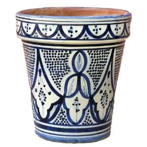   Ceramic Fez Medium Flower Pot,by Treasures of Morocco,Free shipping