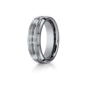 Benchmark® 7mm Comfort Fit Tungsten Carbide Wedding Band / Ring Size 