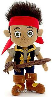 Disney Store JAKE AND THE NEVER LAND PIRATES Plush JAKE IZZY CUBBY 