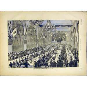  Banquet Saint Mande French Print 1882