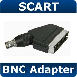 Scart to BNC Adapter Plug TV Cable Lead CCTV Camera Connector  