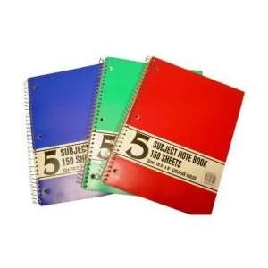  Wire Note Book 150 Sheets  College Ruled   10.5X8(Pack Of 