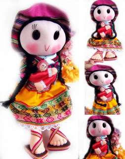   06 Handmade Peruvian Dolls   Artisan Made in Peru   Mixed Designs