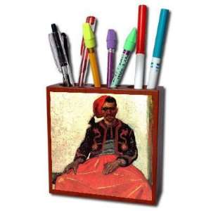   The Seated Zouave By Vincent Van Gogh Pencil Holder