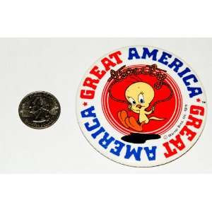  Vintage Collectible Button : Looney Tunes Tweety 