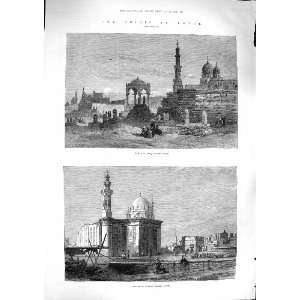   : 1881 Egypt Tombs Caliphs Cairo Mosque Sultan Hassan: Home & Kitchen