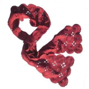 100% Cotton Mauve Scarf Crocheting Courage  Fair Trade 