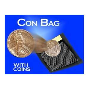  Con Bag w/ Coins Zanadu Money Magic Trick Jumbo Vanish 