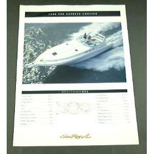   : 1996 96 SEA RAY 400 EXPRESS Cruiser Boat BROCHURE: Everything Else