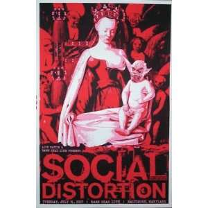  Social Distortion Baltimore Concert Poster TODD SLATER 