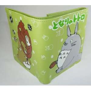 My Neighbor Totoro Trifold Wallet with Button (Green)