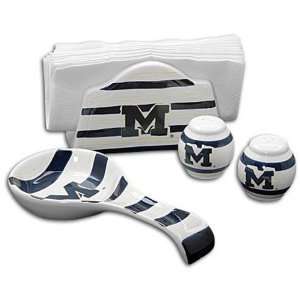   Michigan Memory Company NCAA Ceramic Tabletop Trio: Sports & Outdoors