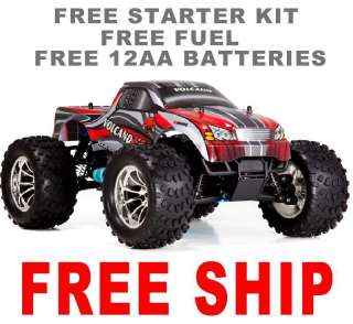   S30 Nitro Gas 4wd Off Road 2.4Ghz RC Truck w/ STARTER FUEL BATTERIES R