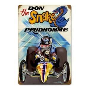    Prudhomme The Snake Vintage Metal Sign Funny Car: Home & Kitchen