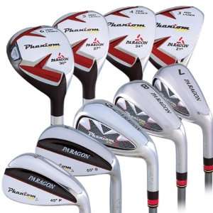   Phantom Mens Hybrid/Iron Golf Clubs Combo Set