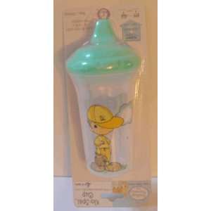 Precious Moments No Spill Cup   **Green Color with Assorted Graphics**