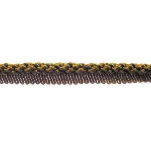  Belagio Tresse 1/2 Braided Cord w/Flange Black/Gold By 