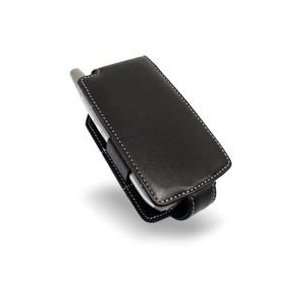 Palm Treo 650 Leather Flip Case (Black) 