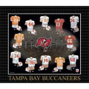  Tampa Bay Buccaneers Evolution of the Team Uniform Frame 