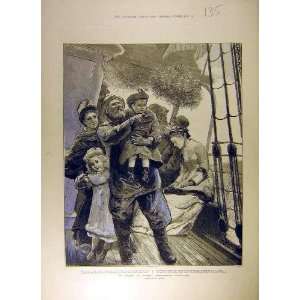   : 1880 Journey Home Christmas Ship Sailor Family Boat: Home & Kitchen