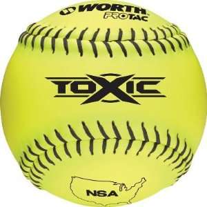 Worth 12 NSA Toxic Synthetic Yellow Softball   Equipment   Softball 