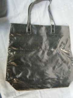 NWOT Donna Karan Metallic Plastic Travel Tote Bag Large  
