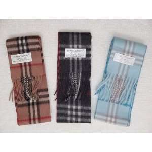 Cashmere Blended With Wool Mini Scarf Set of Three Colors   a Lot Sale 