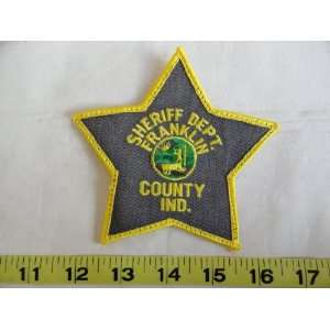  Sheriff Dept. Franklin County Indiana Patch Everything 