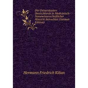   Hinsicht Betrachtet (German Edition) Hermann Friedrich Kilian Books