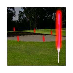  10 RED MARKER LIGHTS w/ GROUND STAKES