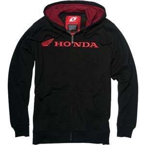  One Industries Honda Turbo Zip Up Hoody   Small/Black Automotive