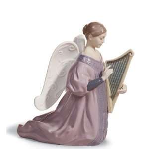  Harp   Cantata Angel Lladro Figurine
