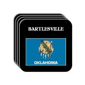  US State Flag   BARTLESVILLE, Oklahoma (OK) Set of 4 Mini 