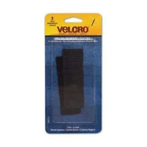  Velcro Sew On Squares 7/8 3/Pkg Black 90013; 6 Items 