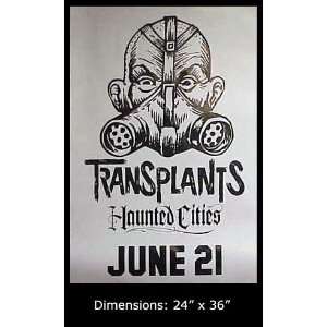  TRANSPLANTS Haunted Cities 24x36 White Poster 