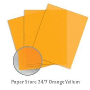 Translucent Vellum Inkjet Orange Paper   50/Package