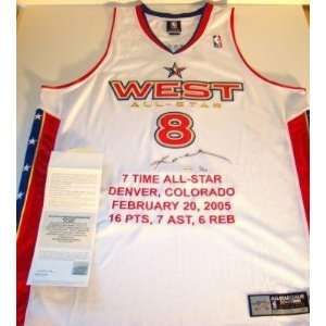 Autographed Kobe Bryant Jersey   2005 ALL STAR STAT UDA LE 50 