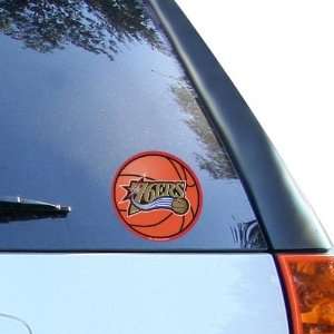  Philadelphia 76ers 4.5 Round Vinyl Basketball Decal 