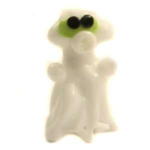  Handmade White Ghost Lampwork Beads Arts, Crafts & Sewing