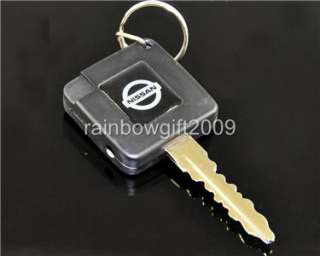 New NISSAN Car Key Shape Keychain Ring & Lighter  