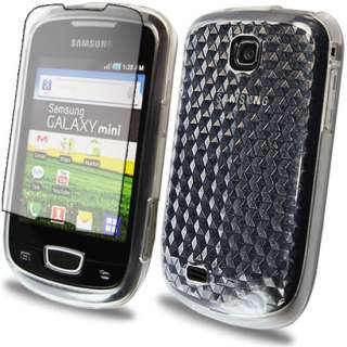 Clear Silicone Gel Case Cover + Film Screen Guard For Samsung Galaxy 