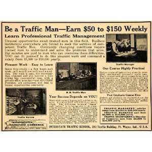  1920 Ad Interstate Traffic School Profession Management 