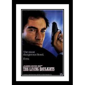  The Living Daylights 32x45 Framed and Double Matted Movie 