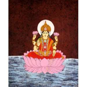  Goddess Lakshmi   Batik Painting On Cotton
